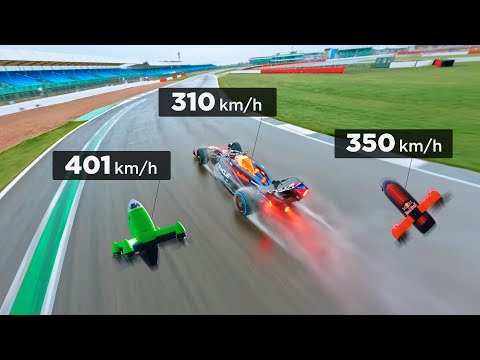 EL DRON más rápido del MUNDO Vs FORMULA 1 Red Bull
