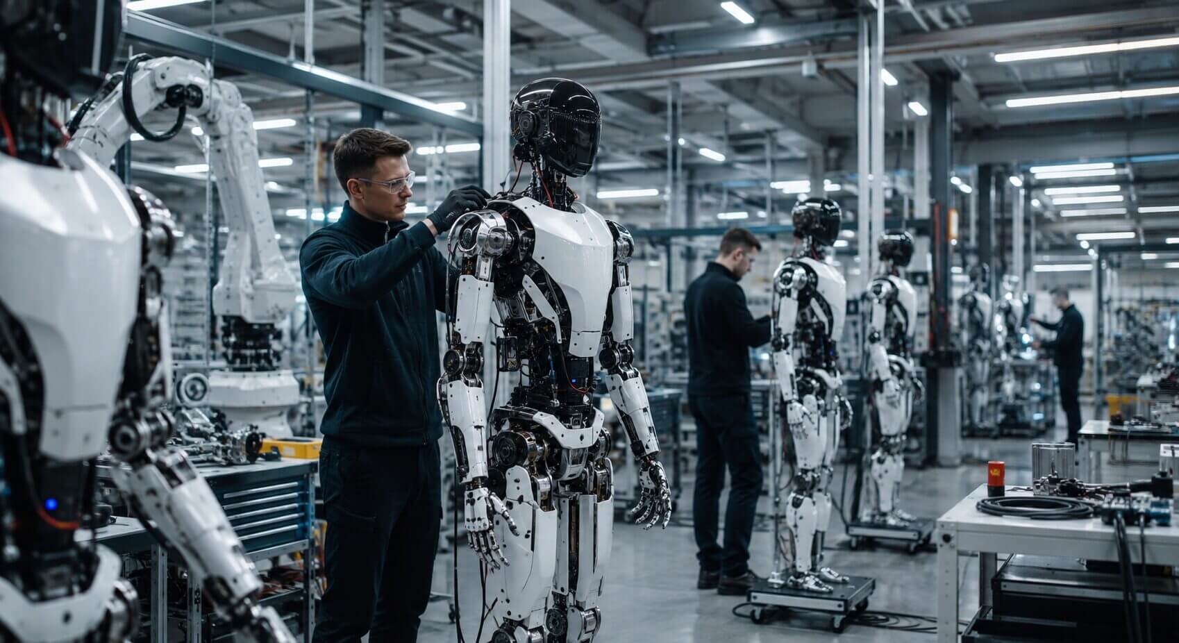 robots humanoides producción
